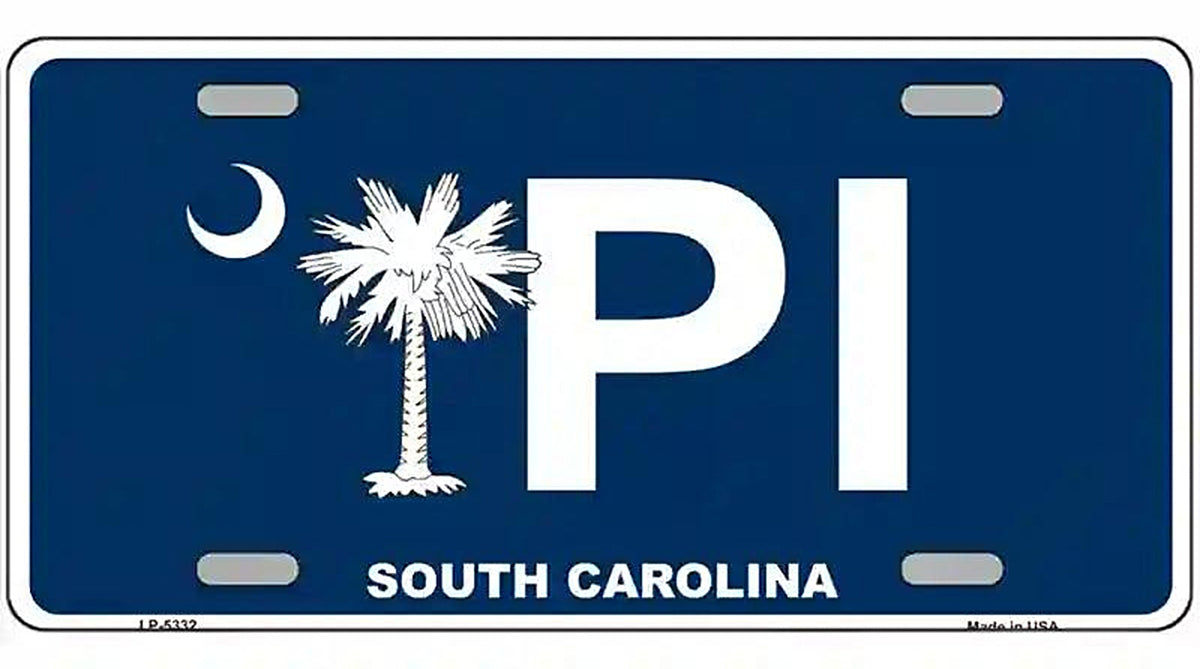 PI South Carolina Metal Novelty License Plate