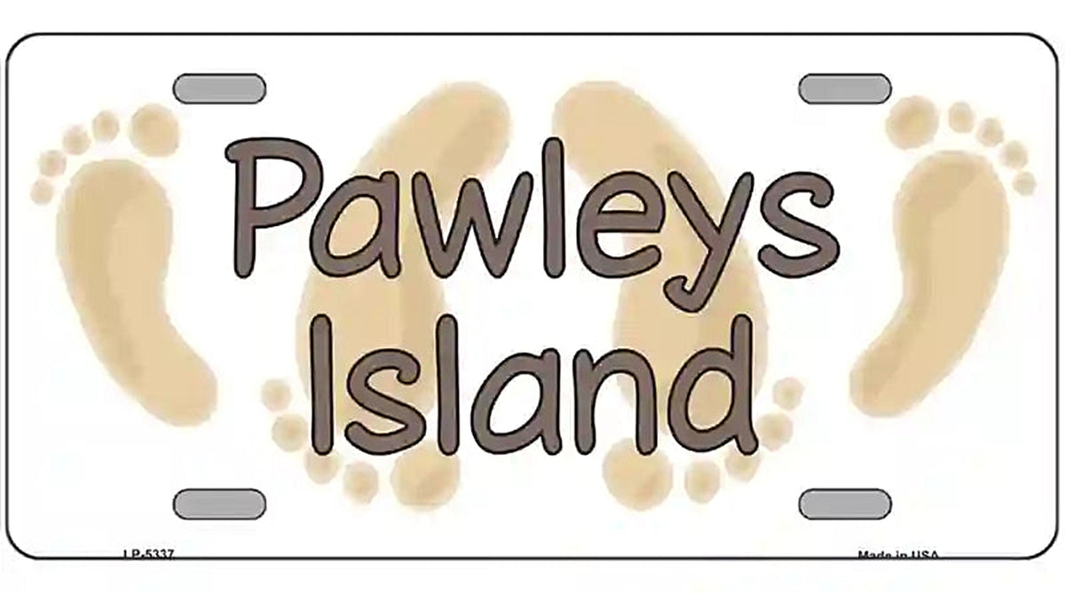 Pawleys Island Foots Metal Novelty License Plate