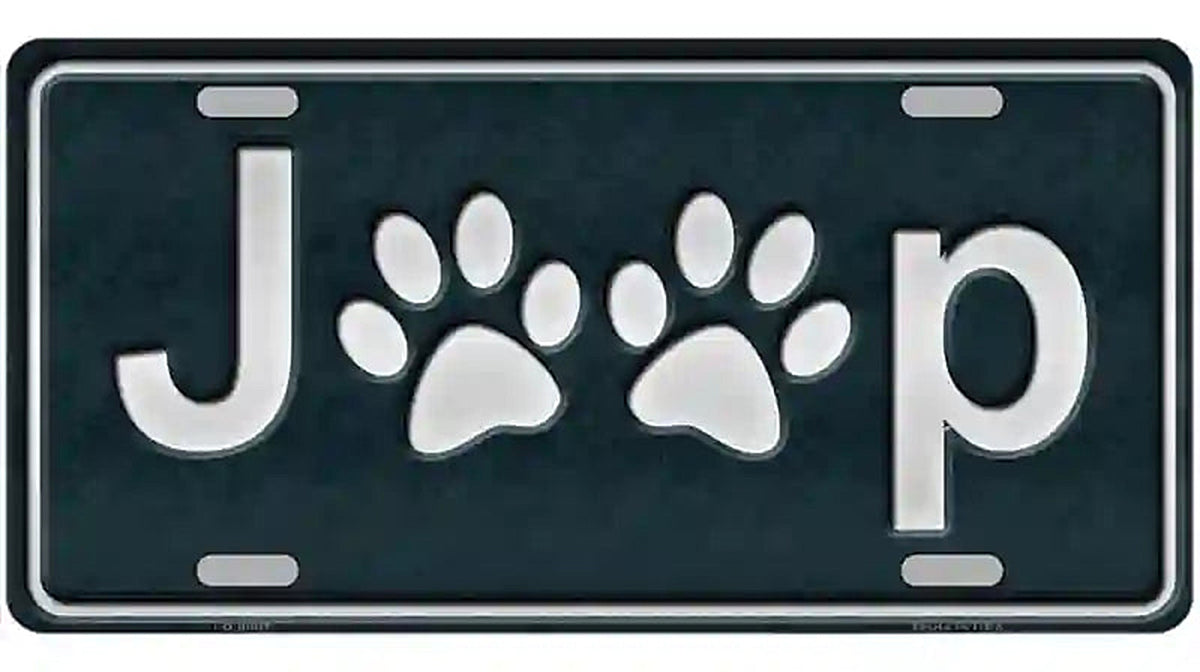 J**p Metal Novelty License Plate