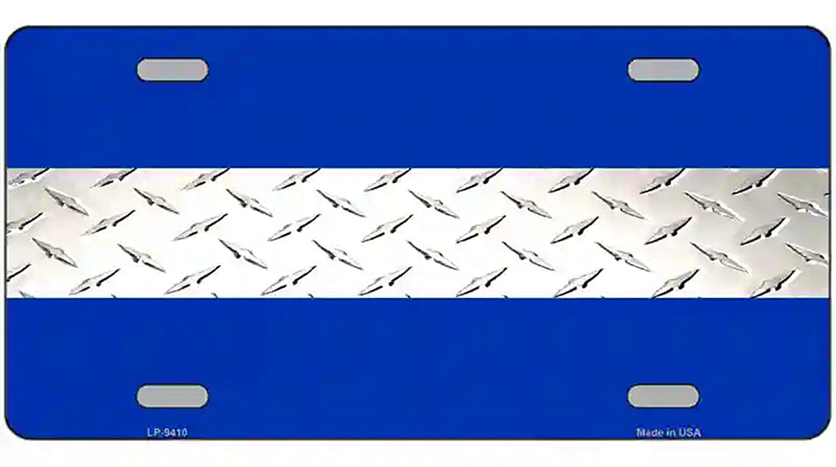 Emergency Medical Services Diamond Novelty Metal License Plate