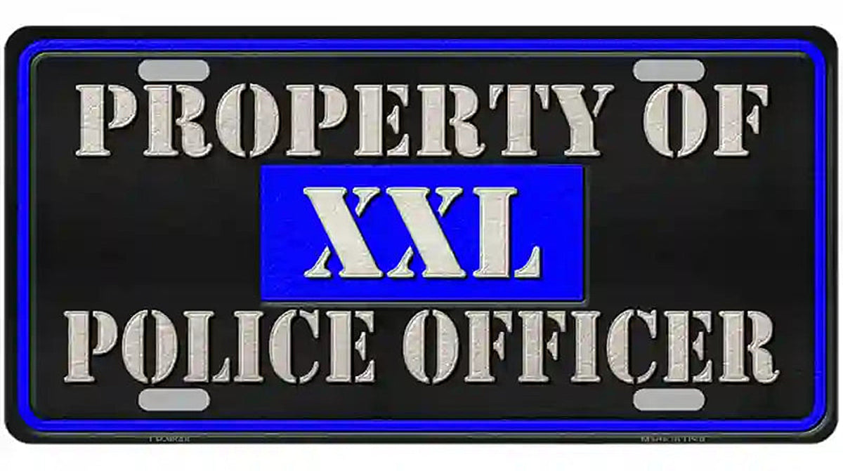 Property Of Police Officer Novelty Metal License Plate