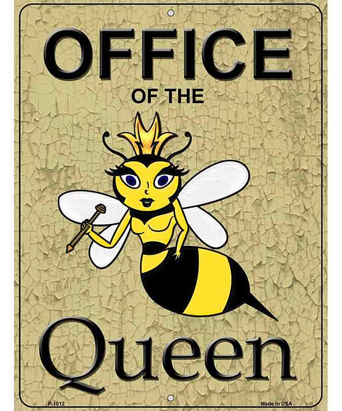 Office Of The Queen Metal Novelty Parking Sign