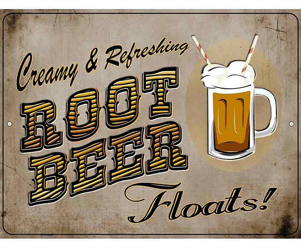 Root Beer Metal Novelty Parking Sign
