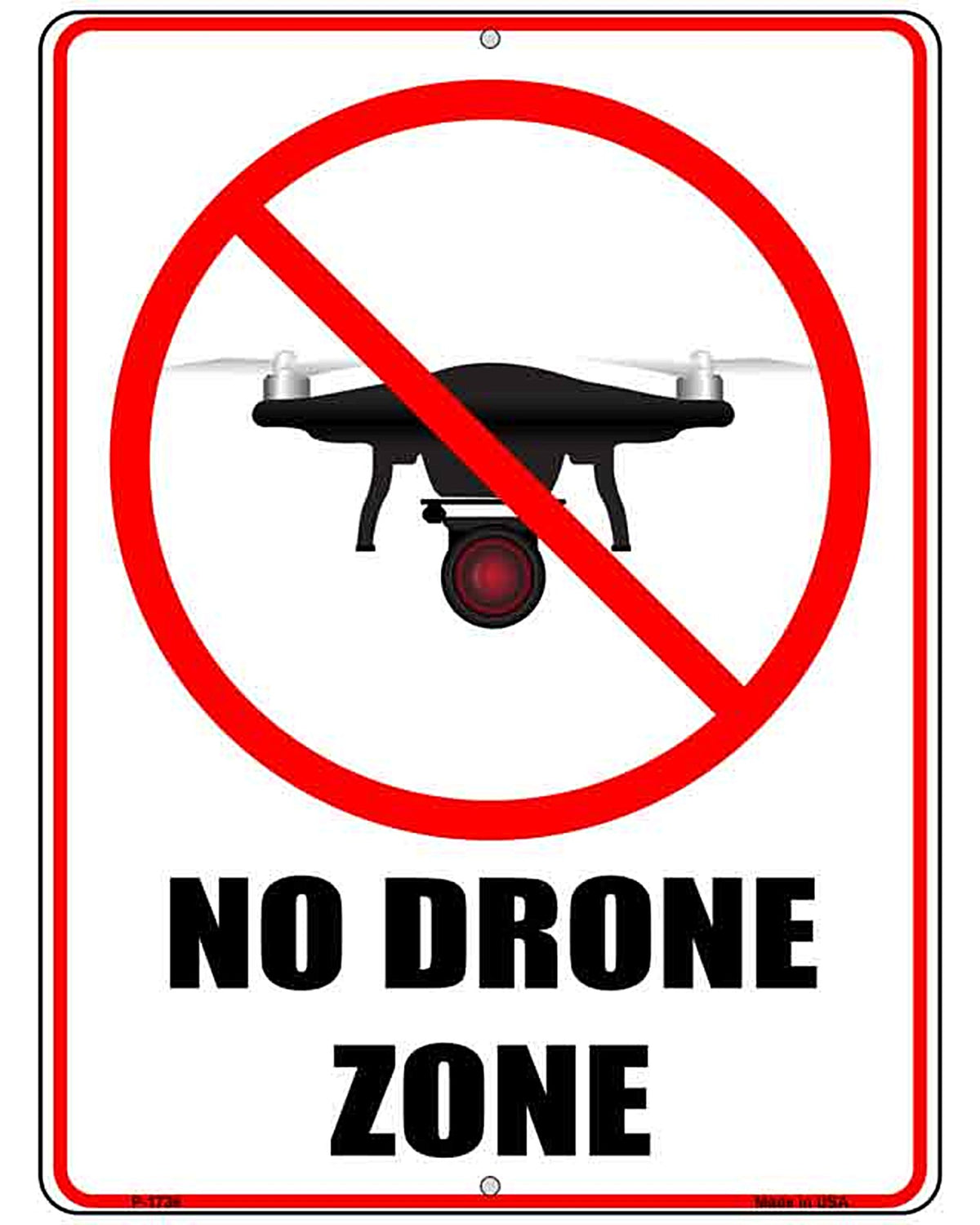 No Drone Zone Novelty Parking Sign