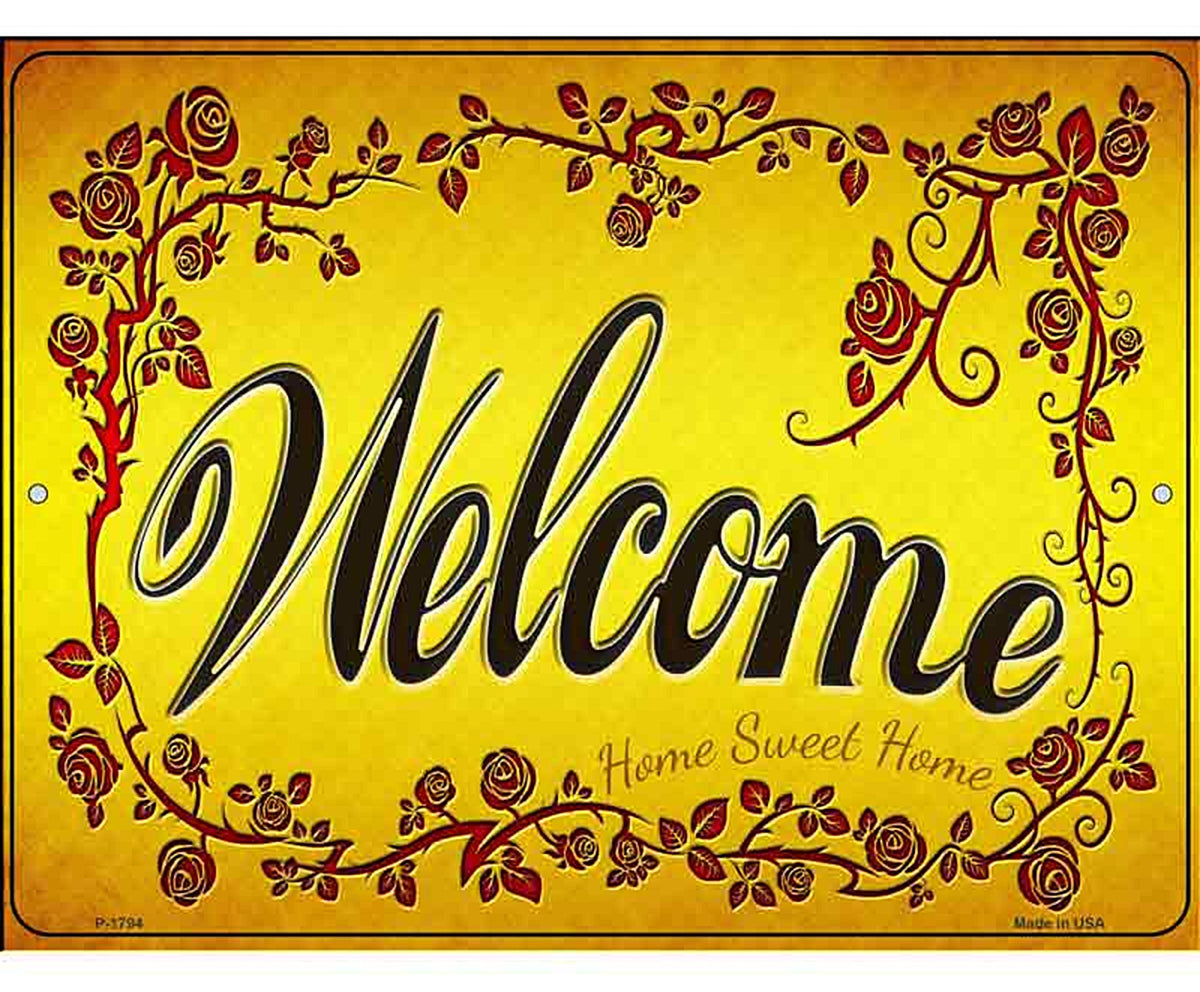 Welcome Grape Vines Novelty Parking Sign