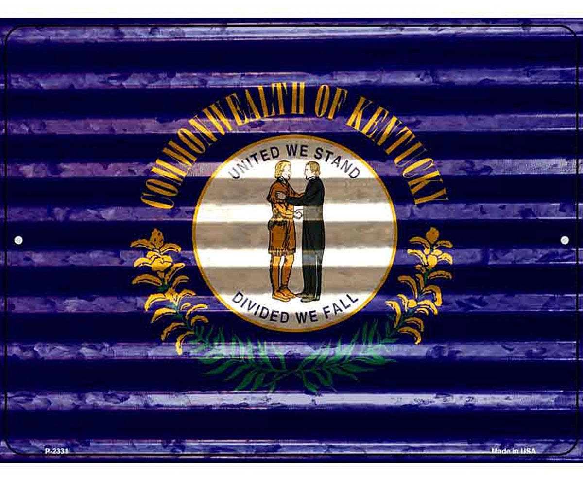 Kentucky Flag Novelty Parking Sign