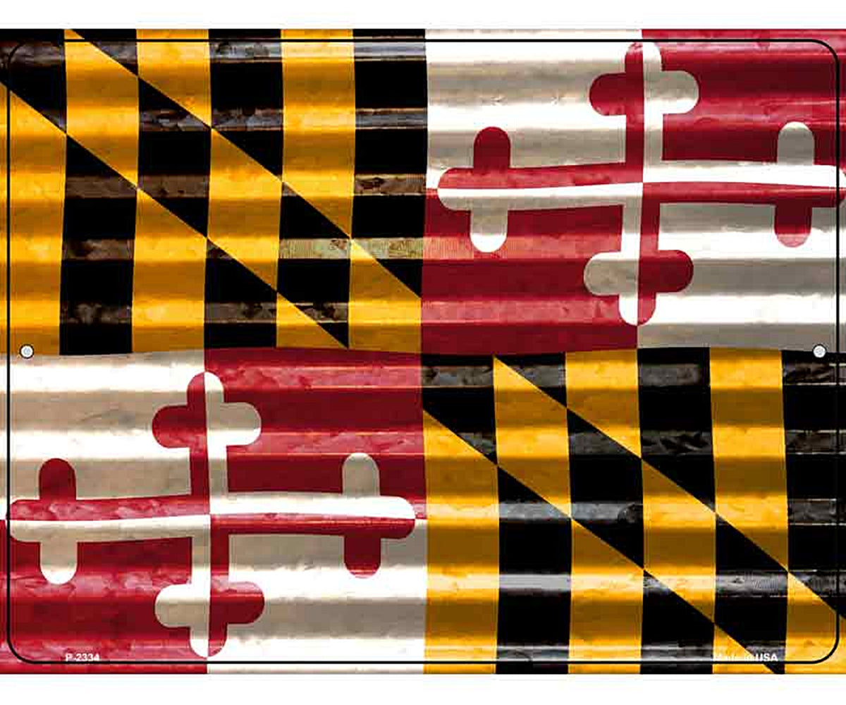 Maryland Flag Novelty Parking Sign