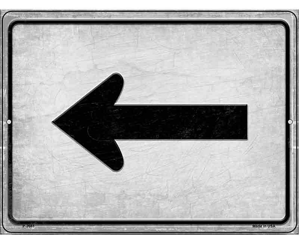 Left Arrow Novelty Metal Parking Sign