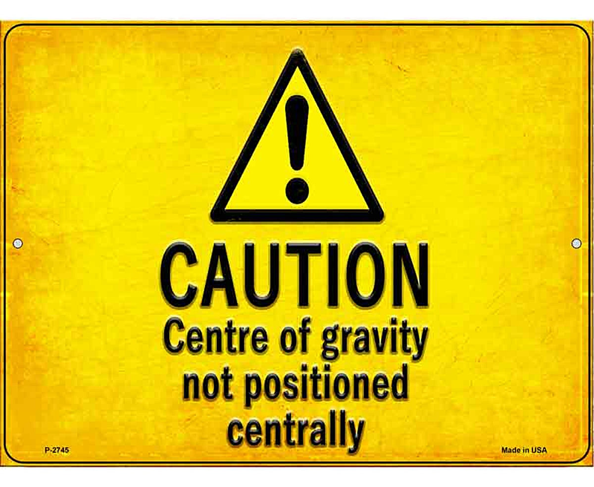 Caution Novelty Metal Parking Sign