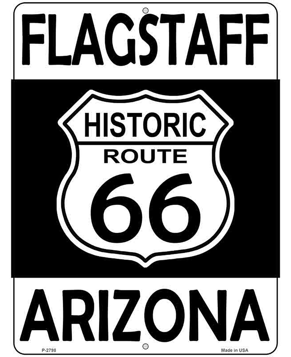 Flagstaff Arizona Historic Route 66 Novelty Metal Parking Sign