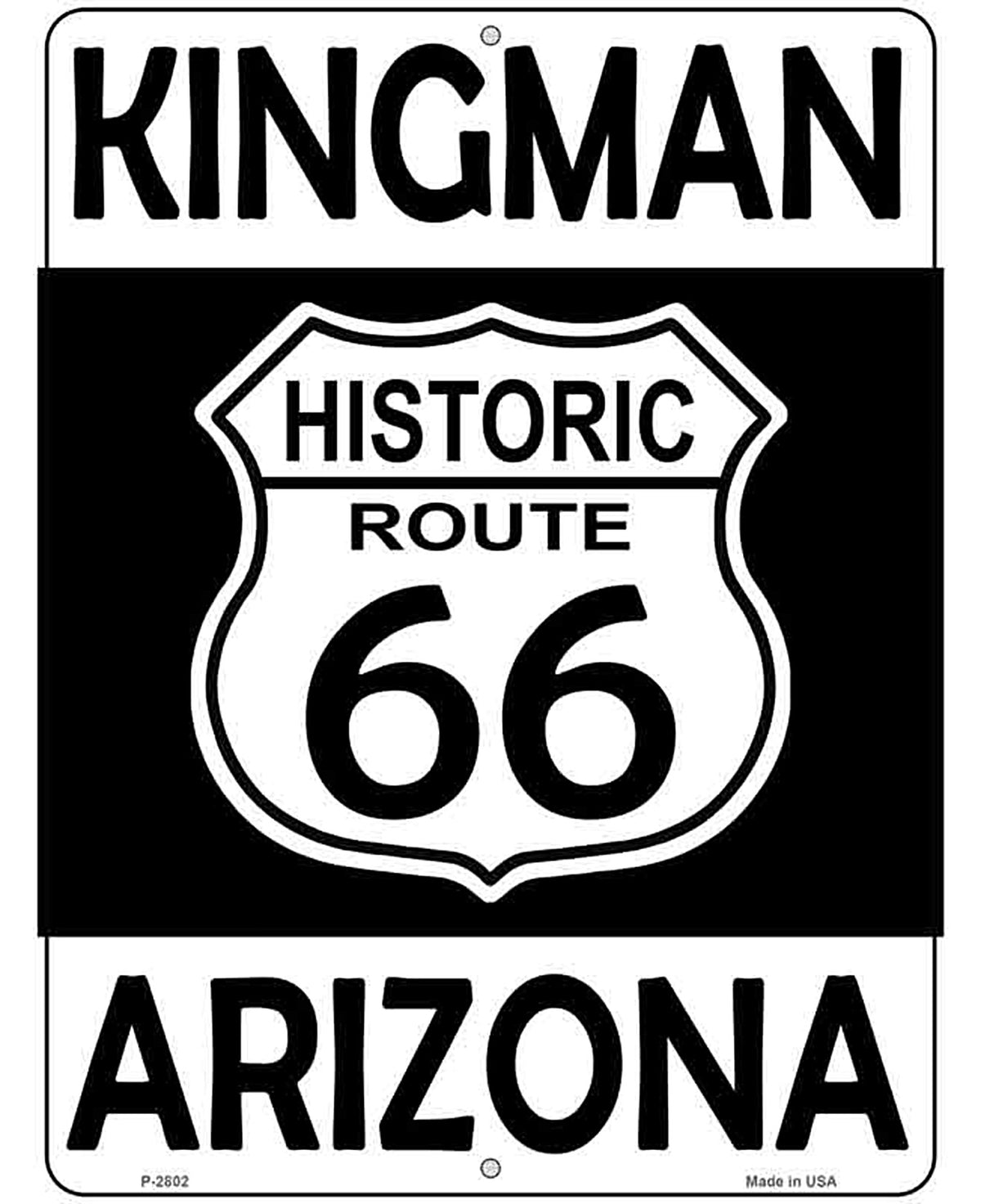 Kingman Arizona Historic Route 66 Novelty Metal Parking Sign