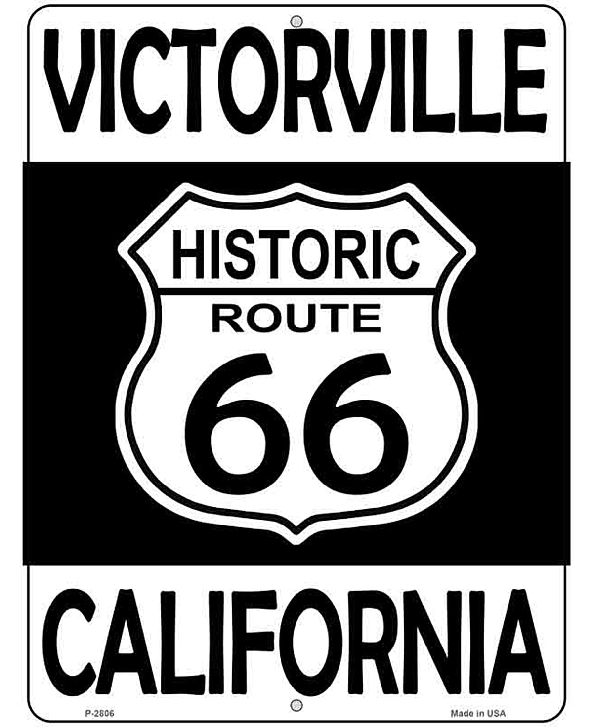 Victorville California Historic Route 66 Novelty Metal Parking Sign