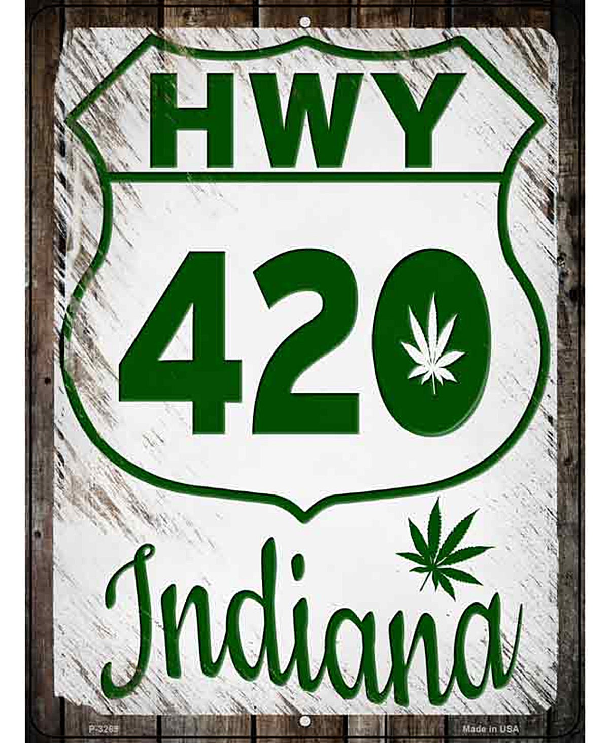 HWY 420 Indiana Novelty Metal Parking Sign