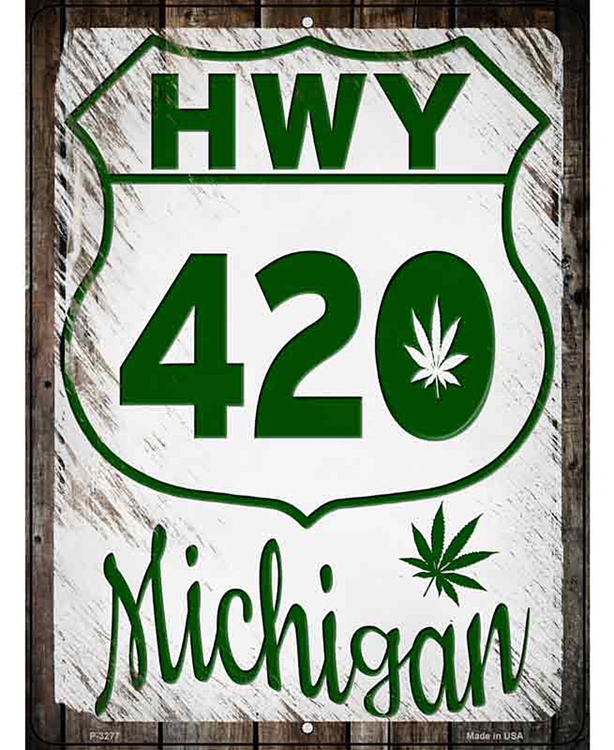 HWY 420 Michigan Novelty Metal Parking Sign