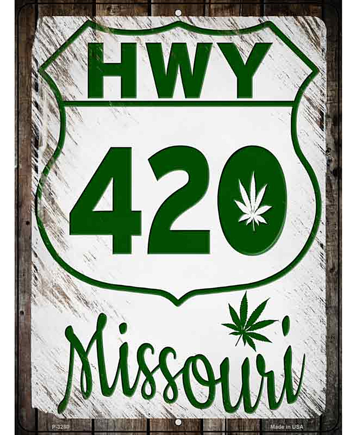 HWY 420 Missouri Novelty Metal Parking Sign
