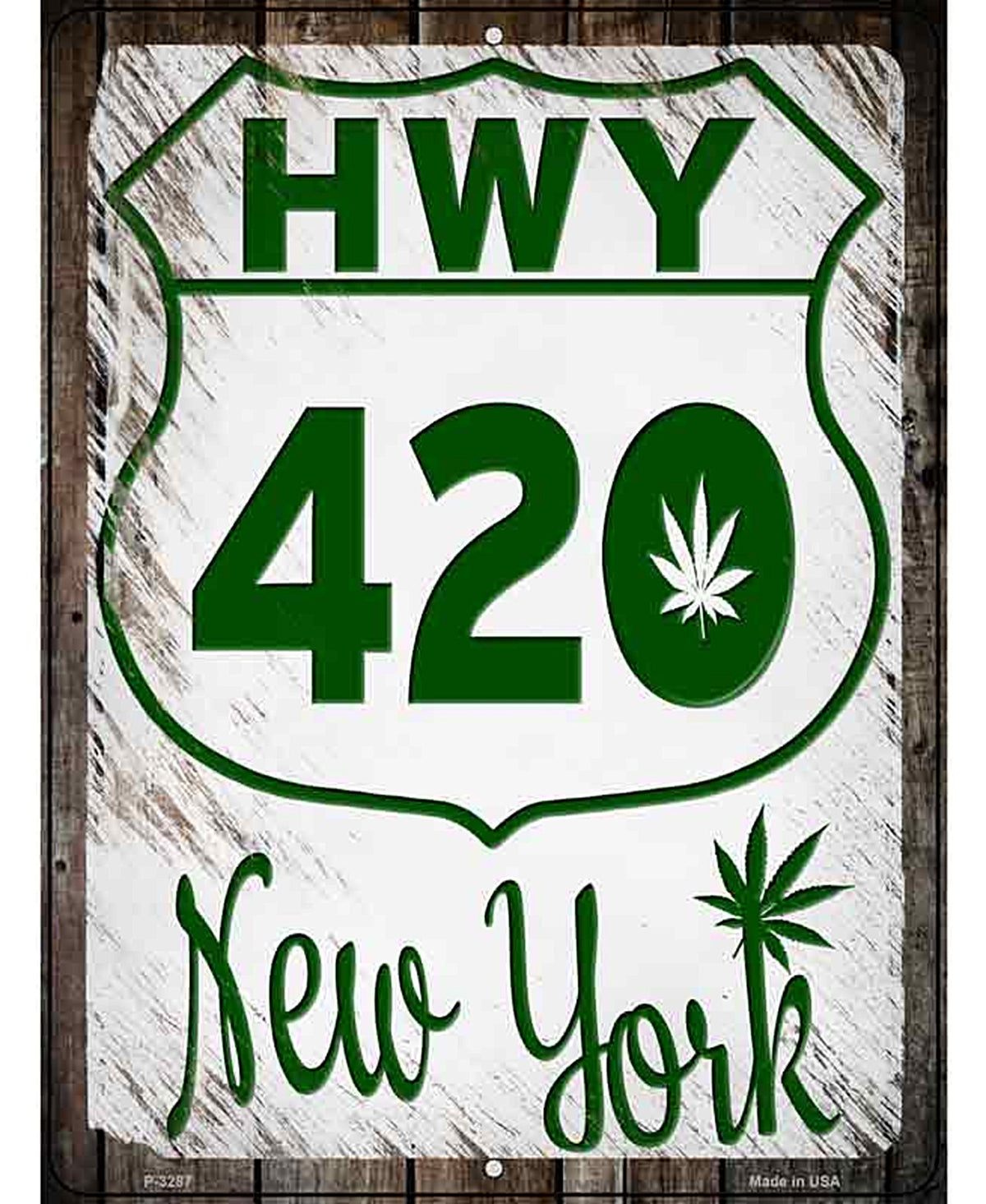 HWY 420 New York Novelty Metal Parking Sign