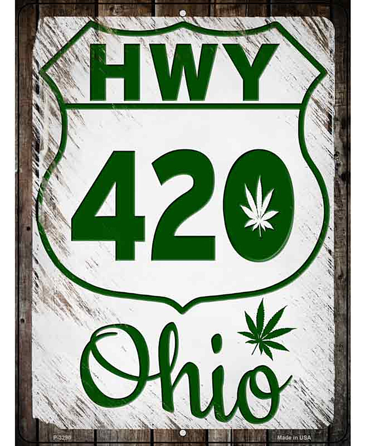 HWY 420 Ohio Novelty Metal Parking Sign