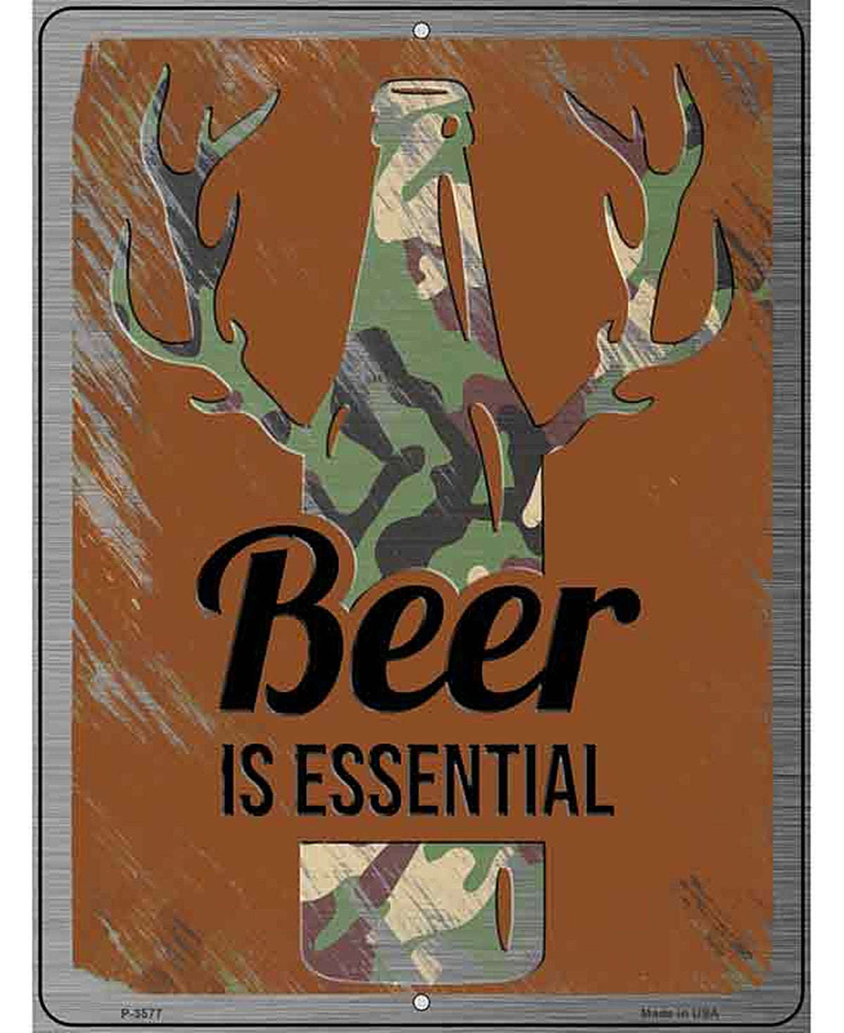 Beer Is Essential Novelty Metal Parking Sign