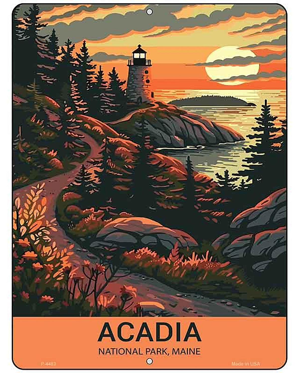 Acadia Maine Metal Novelty Parking Sign P-4483