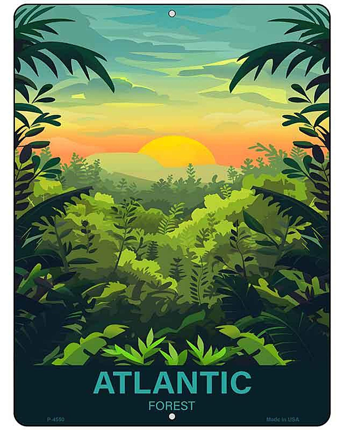 Atlantic Forest Metal Novelty Parking Sign P-4550