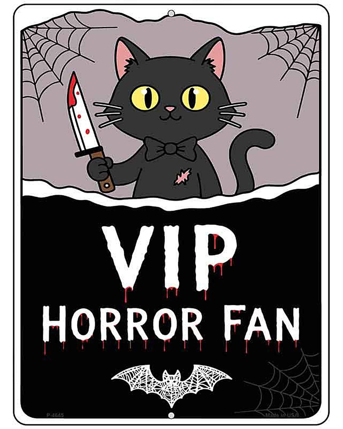 VIP Horror Fan Metal Novelty Parking Sign P-4645