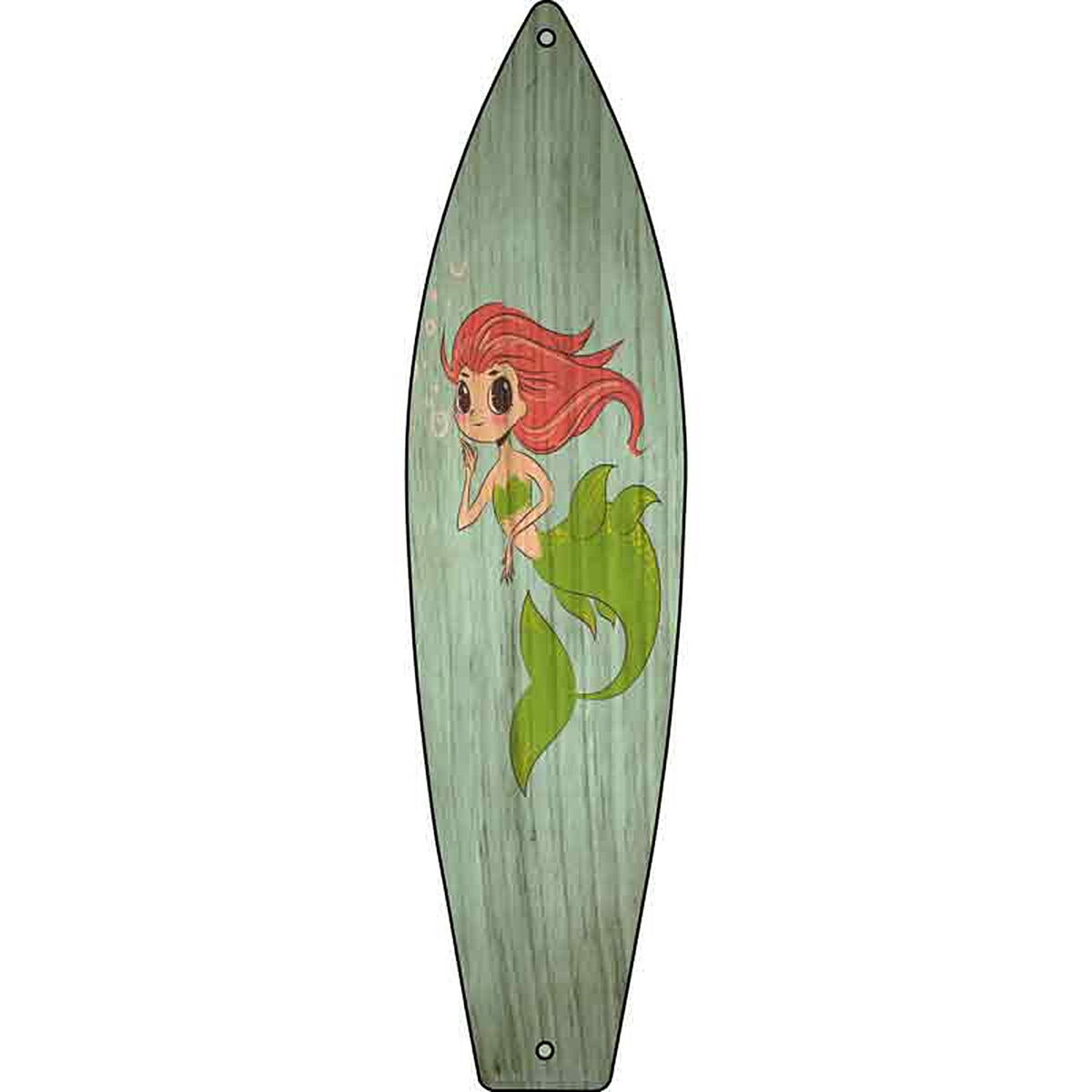 Mermaid Metal Surfboard Sign