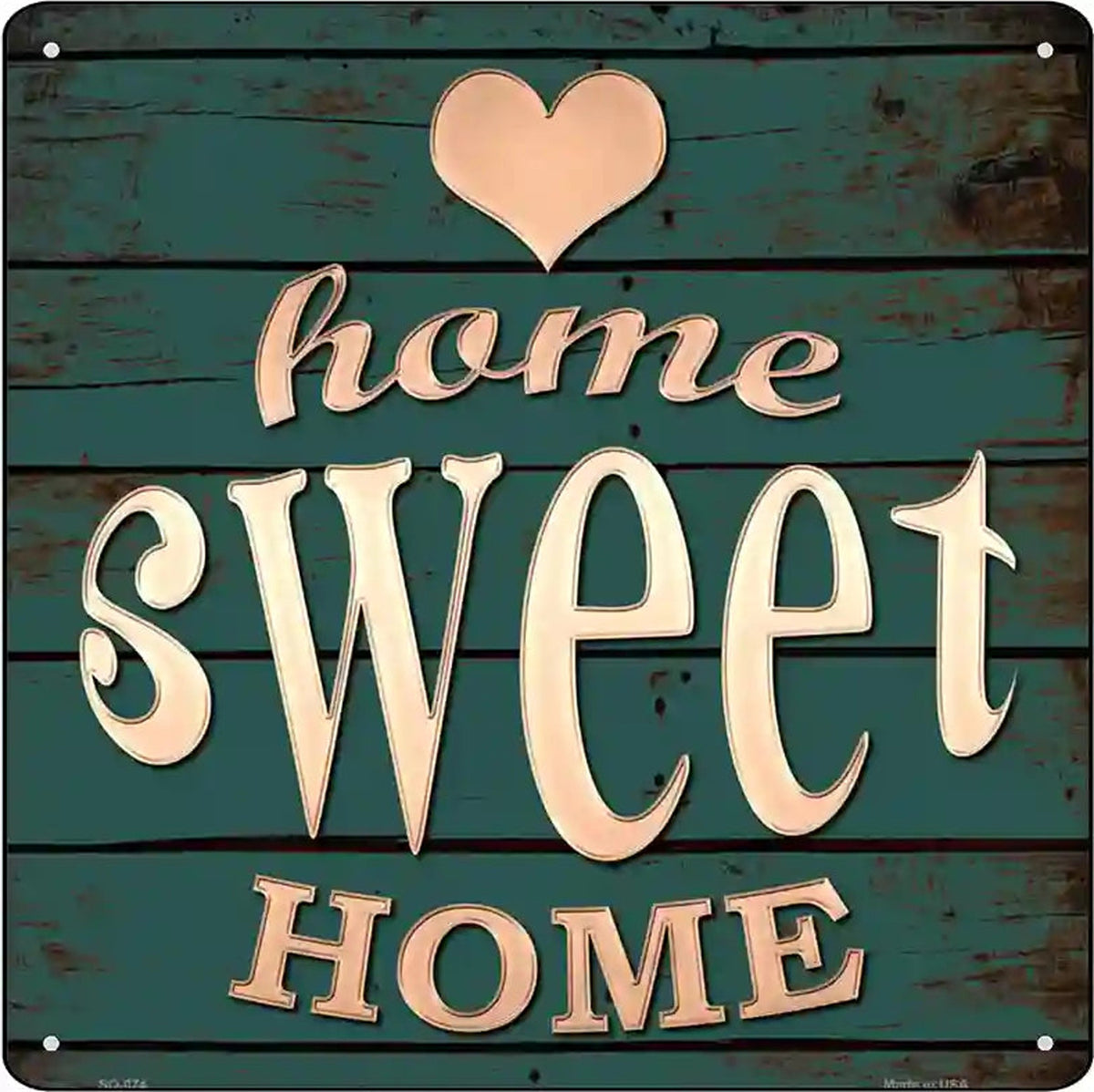 Home Sweet Home Novelty Metal Square Sign