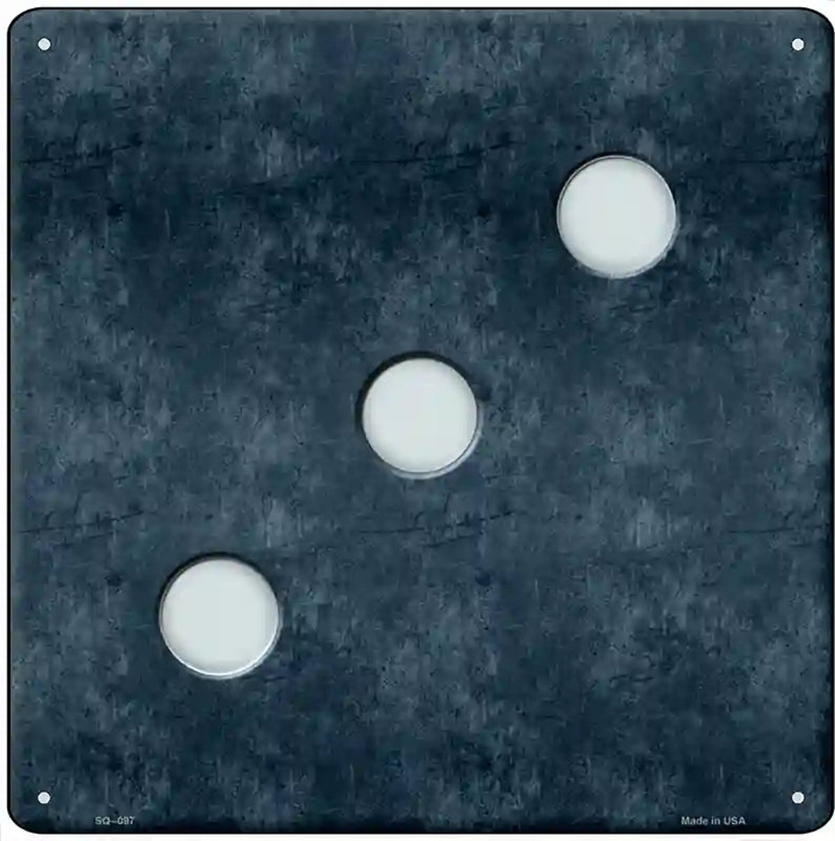 Dice Roll 3 Novelty Metal Square Sign