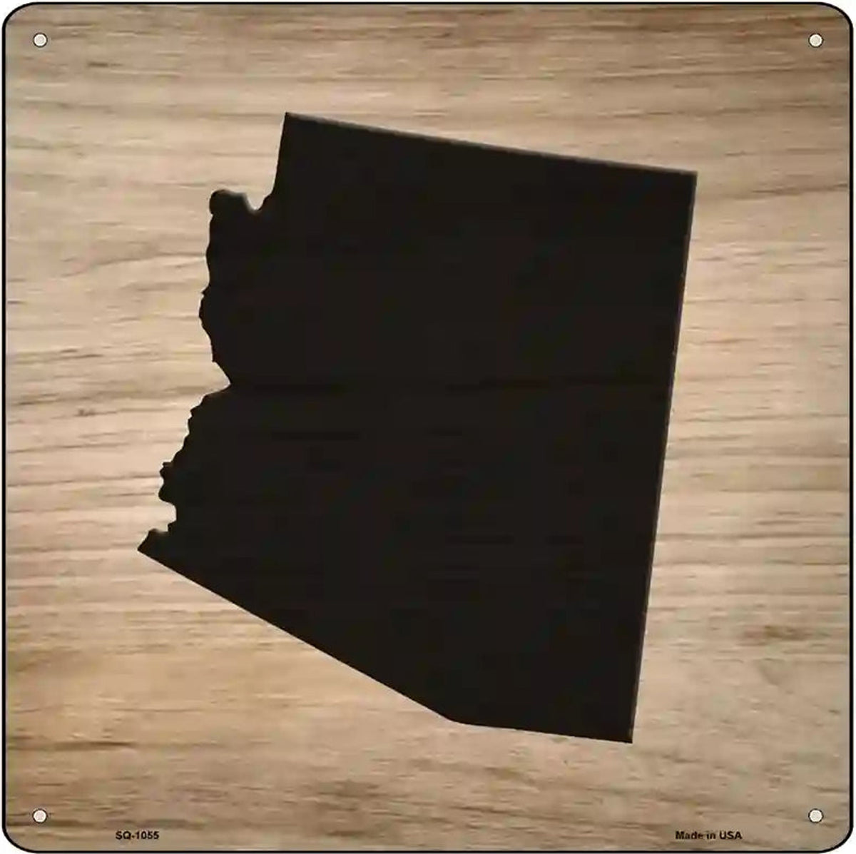 Arizona Shape Letter Tile Novelty Metal Square Sign