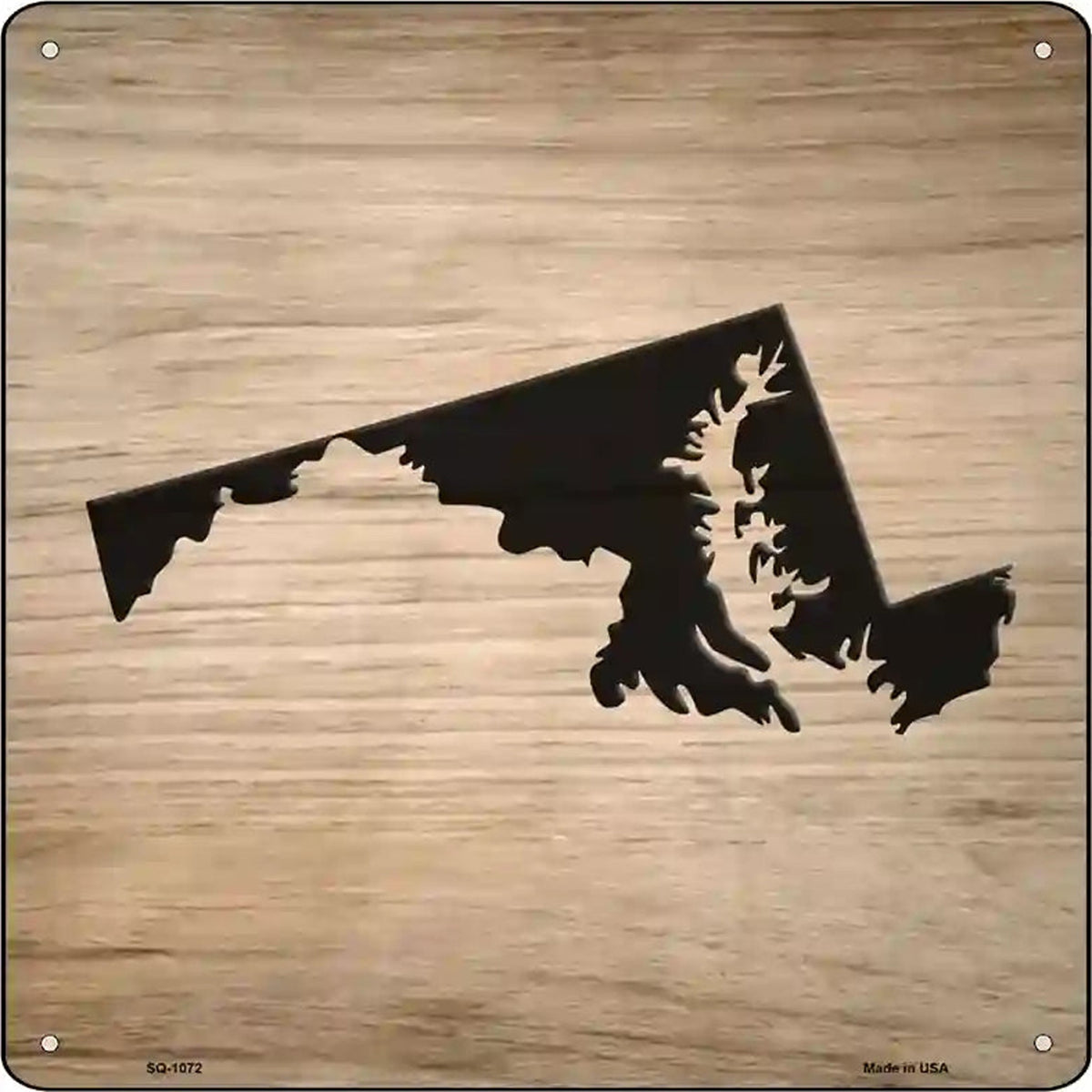 Maryland Shape Letter Tile Novelty Metal Square Sign