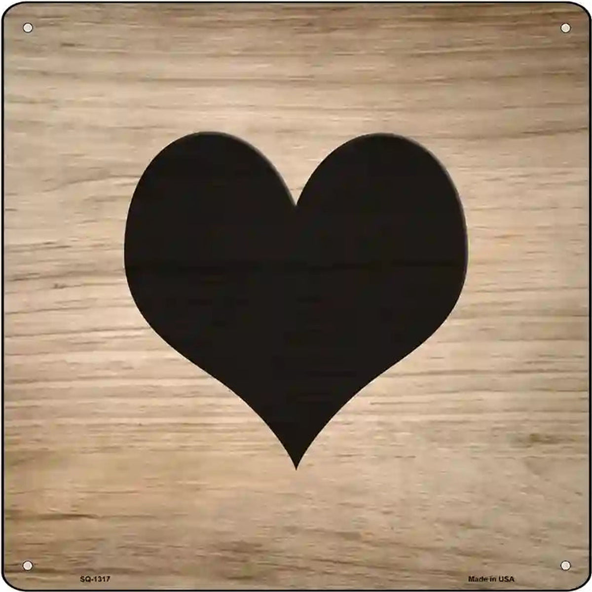 Heart Symbol Tiles Novelty Metal Square Sign