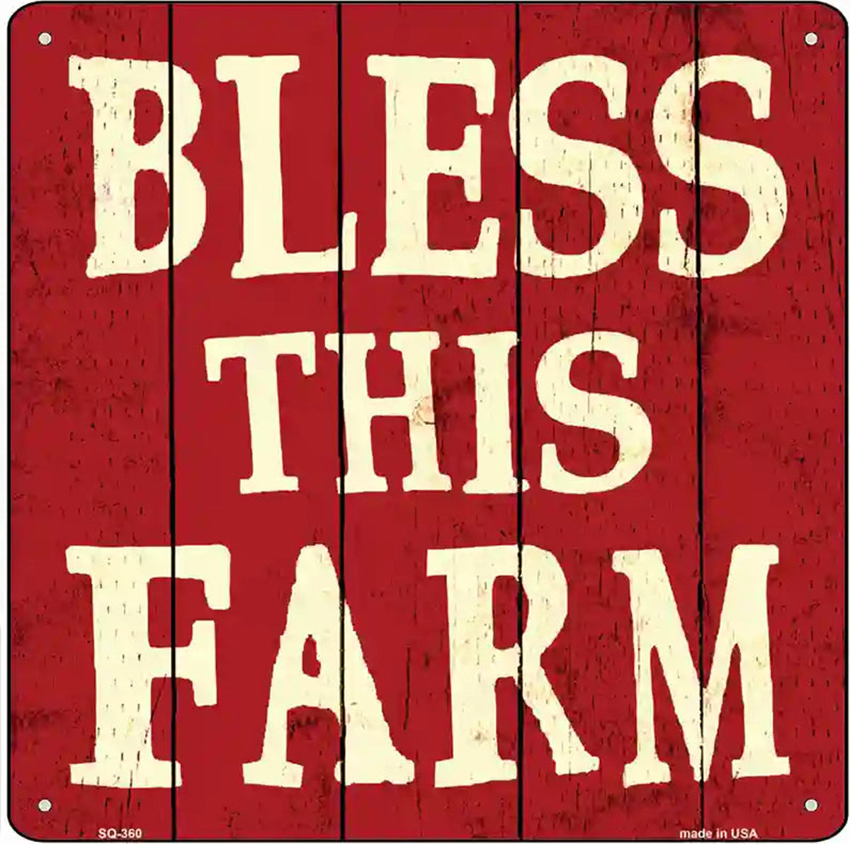 Bless This Farm Novelty Square Sign