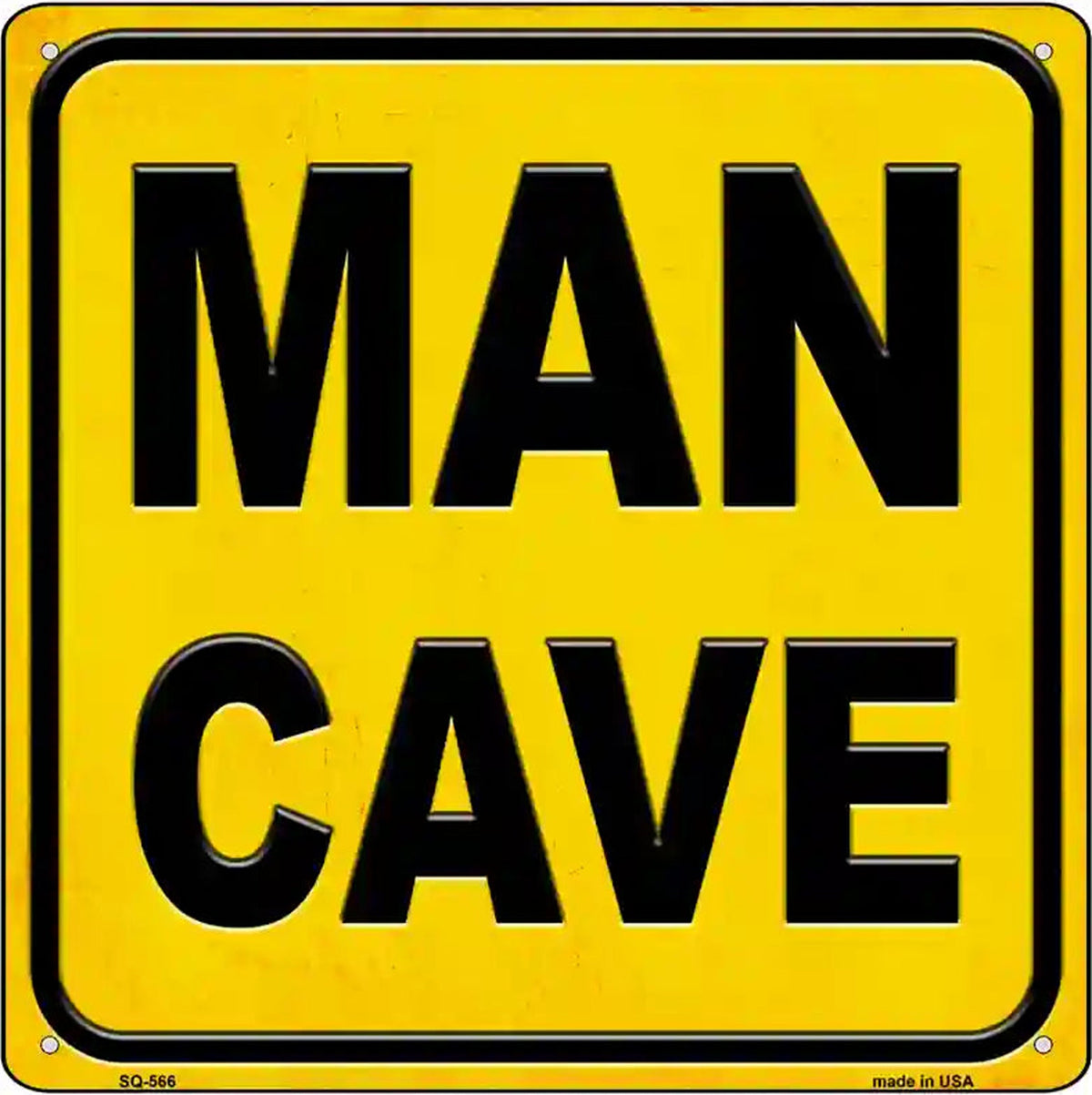 Man Cave Novelty Metal Square Sign