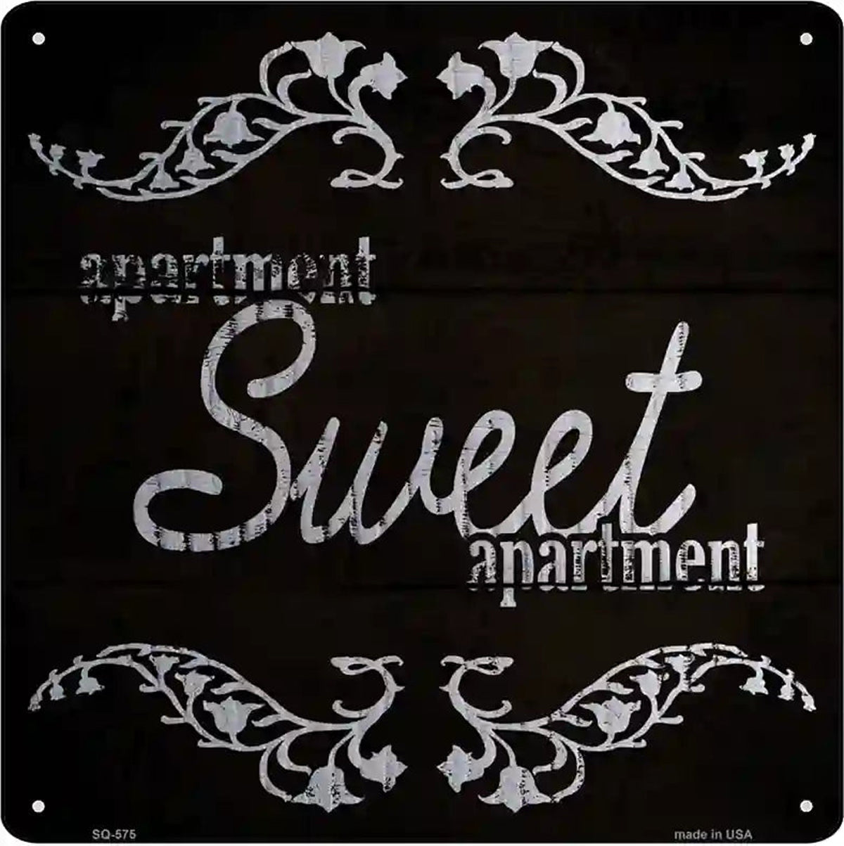 Sweet Apartment Novelty Metal Square Sign