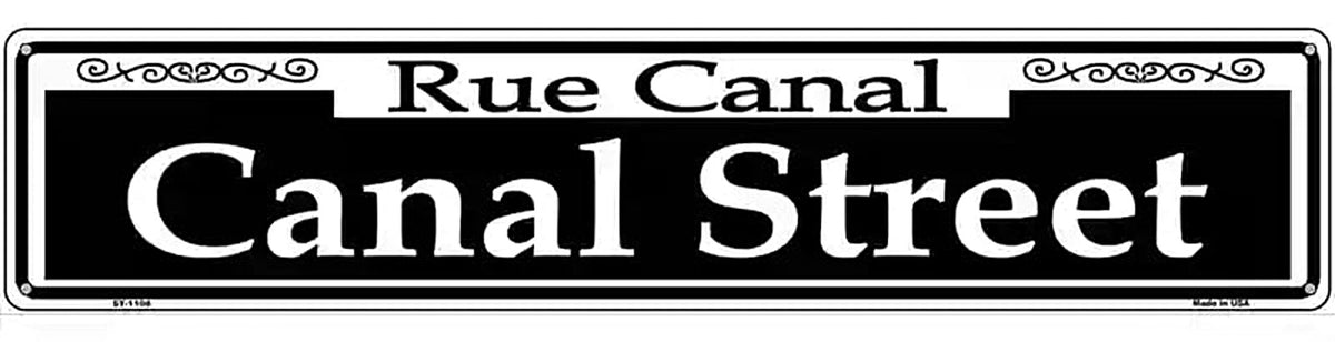 Canal Street Novelty Metal Street Sign