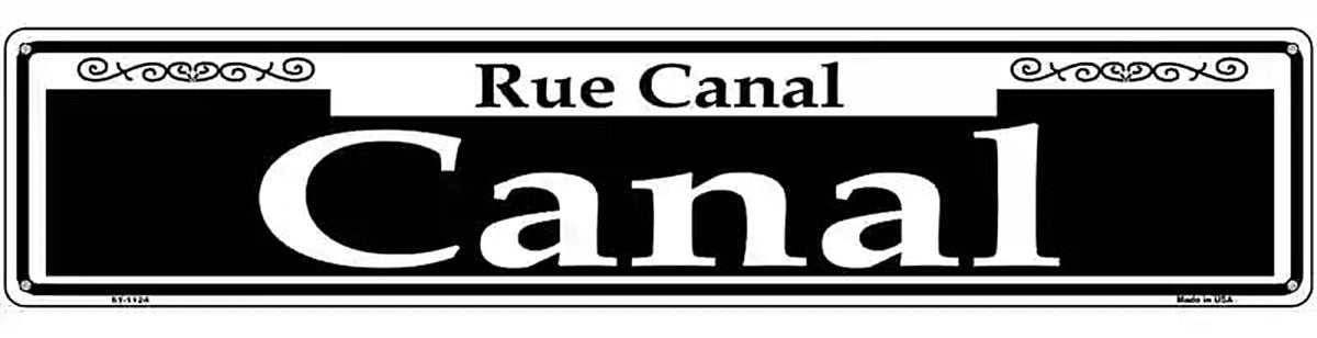 Canal Novelty Metal Street Sign