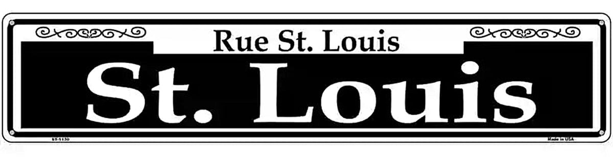 St. Louis Novelty Metal Street Sign
