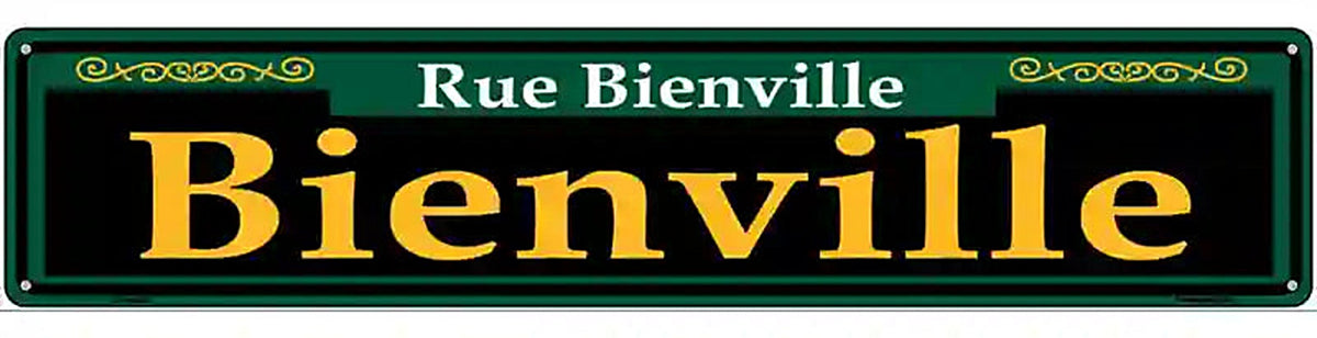 Bienville Green Novelty Metal Street Sign
