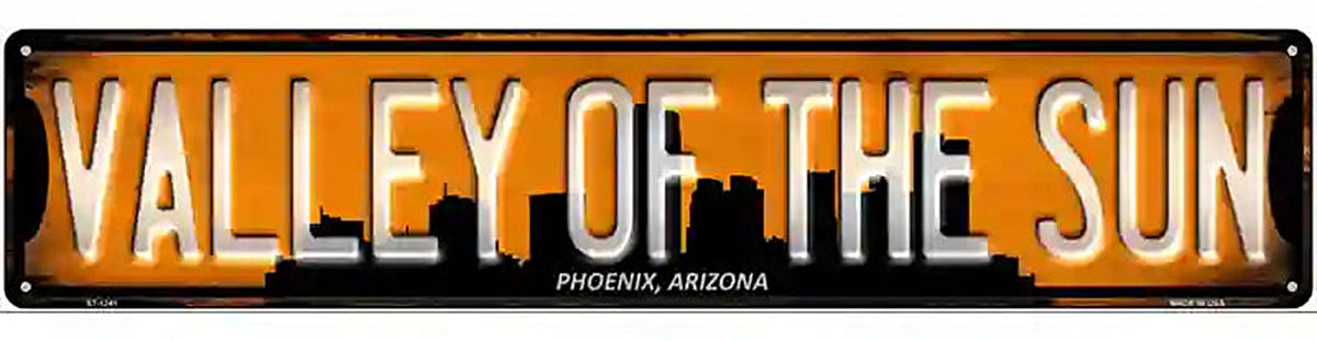 Phoenix Arizona Valley of the Sun Novelty Metal Street Sign