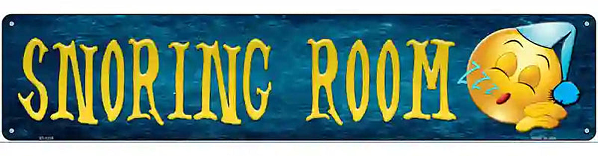 Snoring Room Novelty Metal Street Sign