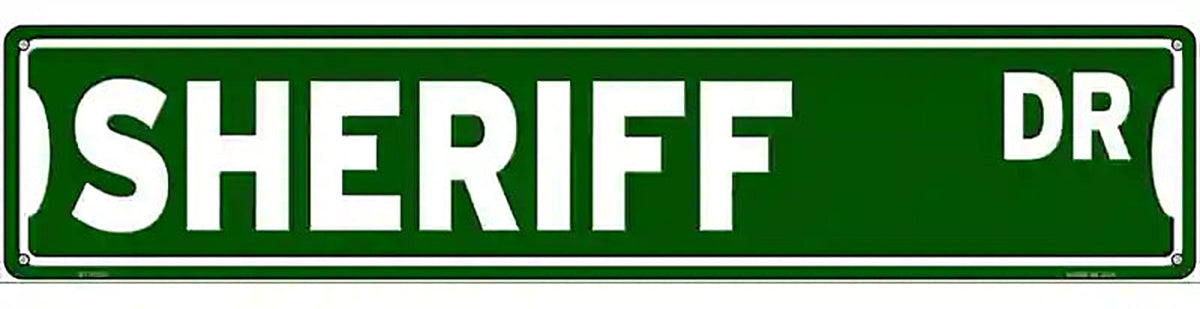 Sheriff Dr Novelty Metal Street Sign