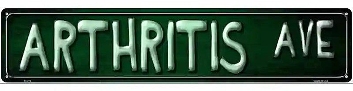 Arthritis Ave Metal Novelty Street Sign