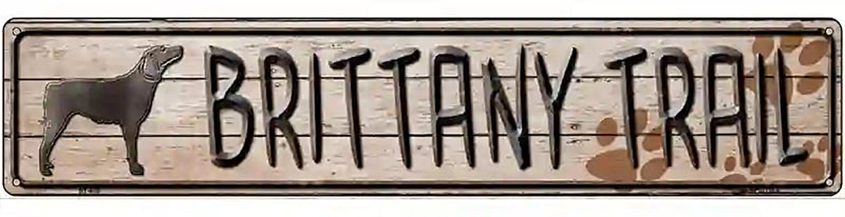 Brittany Trail Novelty Metal Street Sign
