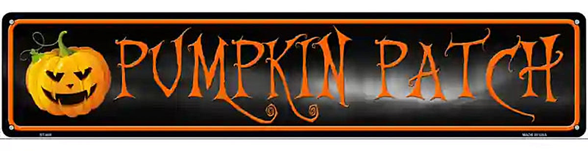 Pumpkin Patch Novelty Metal Street Sign