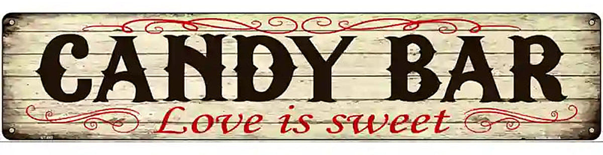 Candy Bar Novelty Metal Street Sign