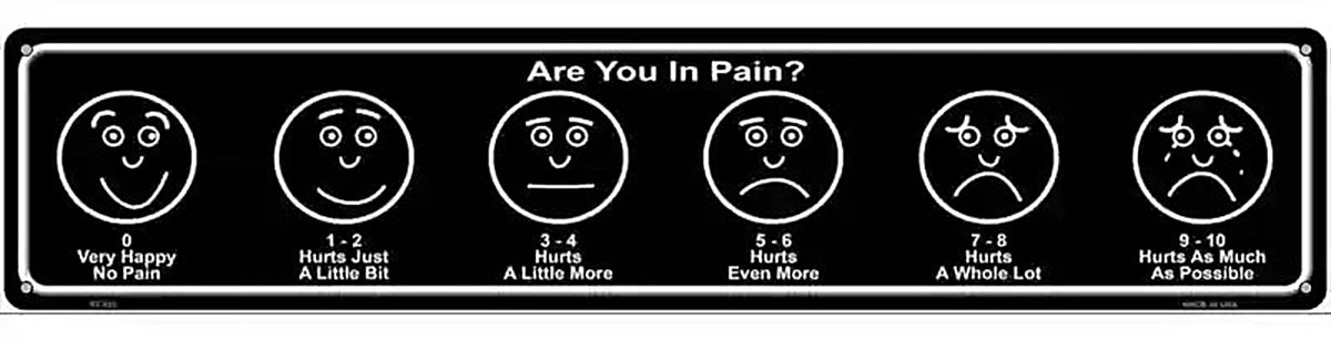 Are You In Pain Novelty Metal Street Sign
