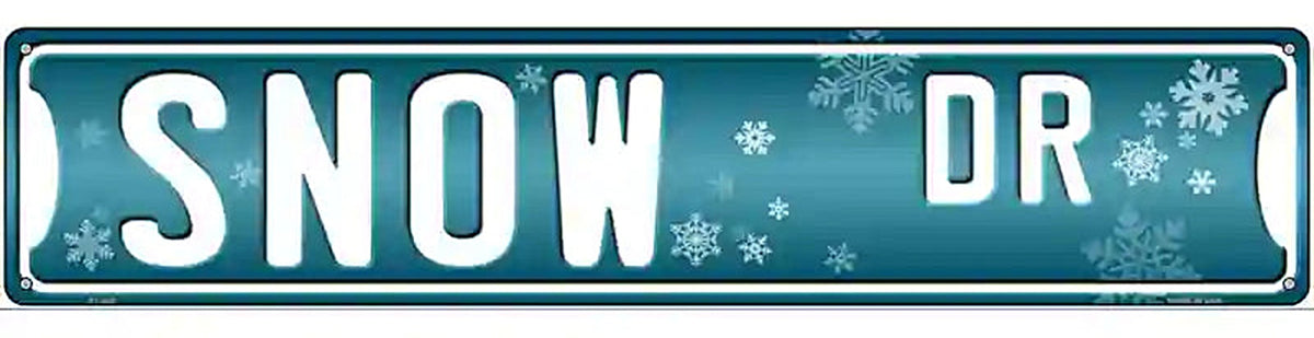Snow Dr Novelty Metal Street Sign