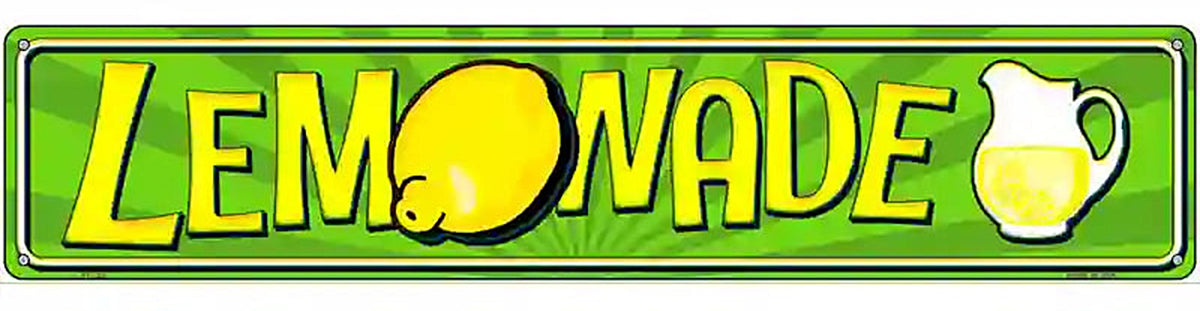 Lemonade Novelty Street Sign