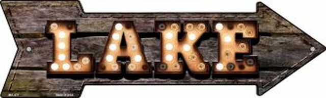Lake Bulb Letters Metal Arrow