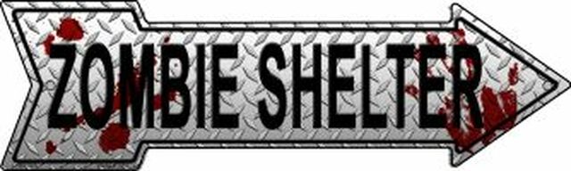 Zombie Shelter Metal Arrow